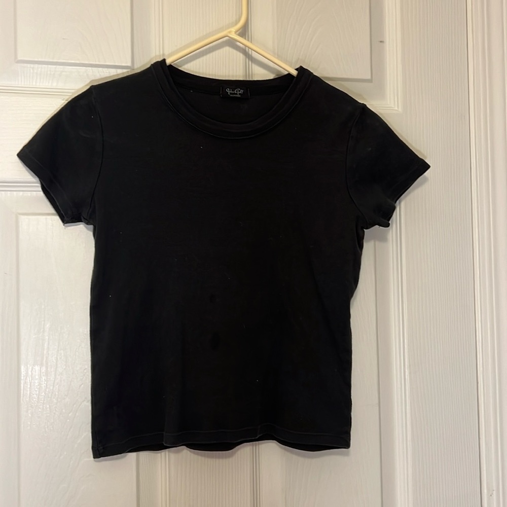 brandy melville dark gray fitted tee